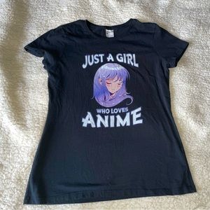 “Just a Girl who loves Anime” Women’s size Medium T-shirt